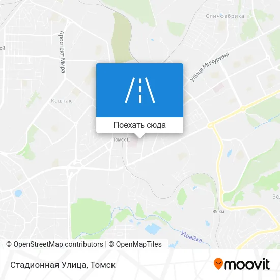 Карта Стадионная Улица