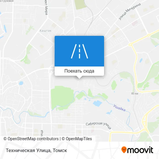 Карта Техническая Улица