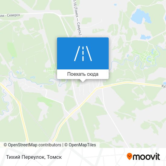 Карта Тихий Переулок