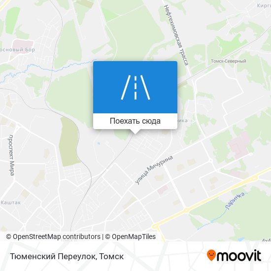 Карта Тюменский Переулок