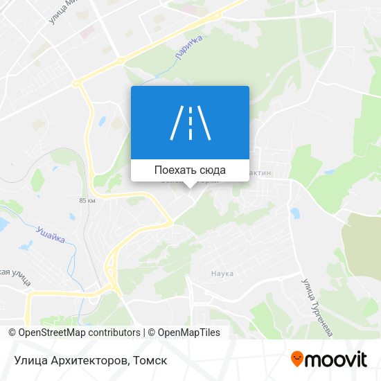 Карта Улица Архитекторов