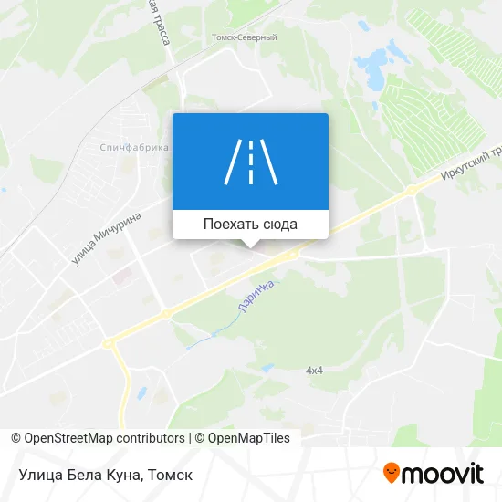 Карта Улица Бела Куна