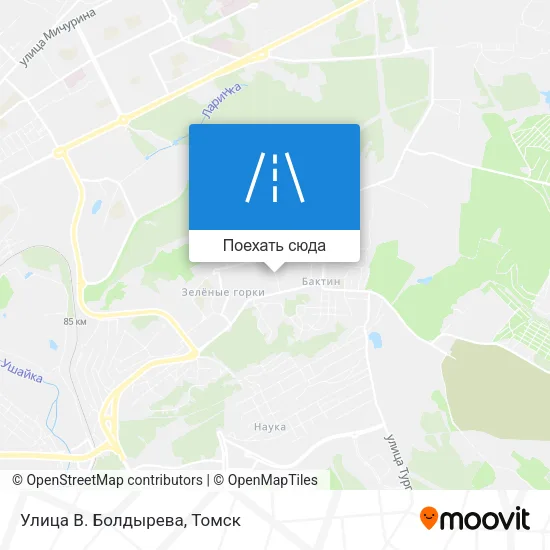 Карта Улица В. Болдырева