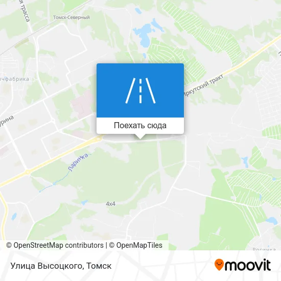 Карта Улица Высоцкого