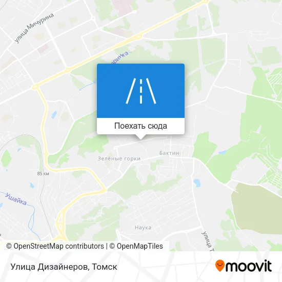 Карта Улица Дизайнеров