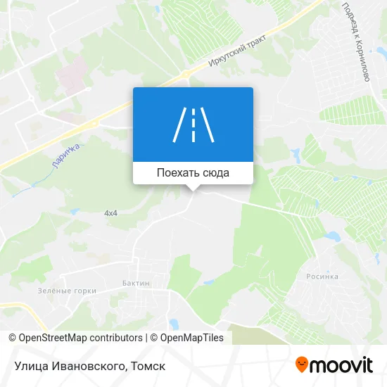 Карта Улица Ивановского