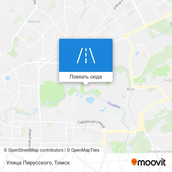 Карта Улица Пирусского