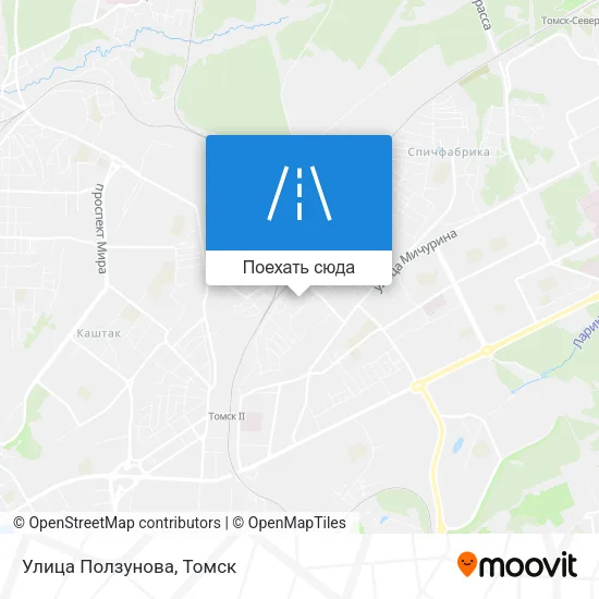 Карта Улица Ползунова