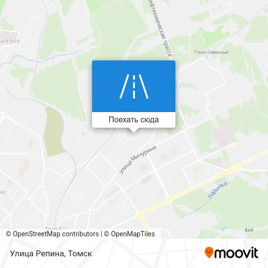 Карта Улица Репина