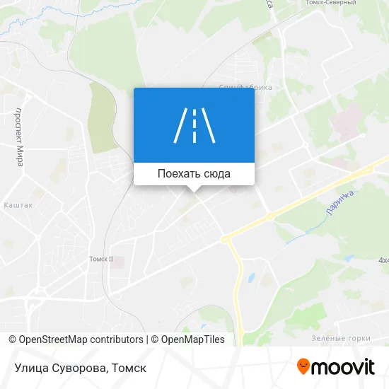 Карта Улица Суворова