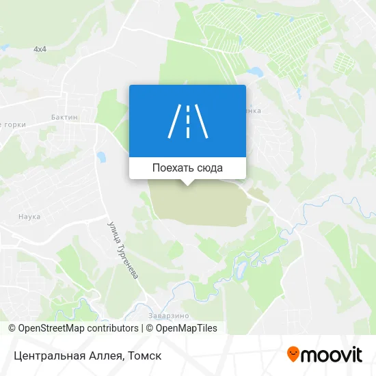 Карта Центральная Аллея