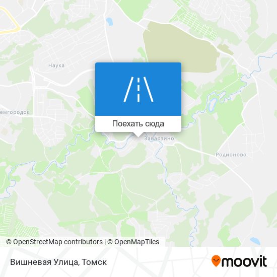 Карта Вишневая Улица