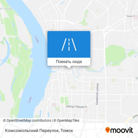 Карта Комсомольский Переулок