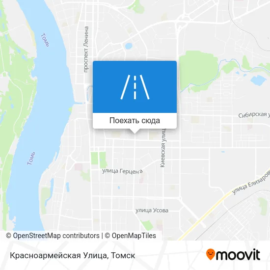 Карта Красноармейская Улица