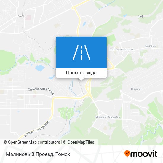 Карта Малиновый Проезд