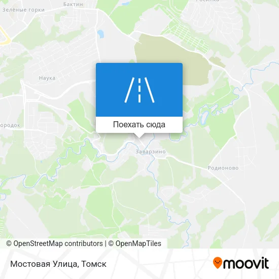 Карта Мостовая Улица