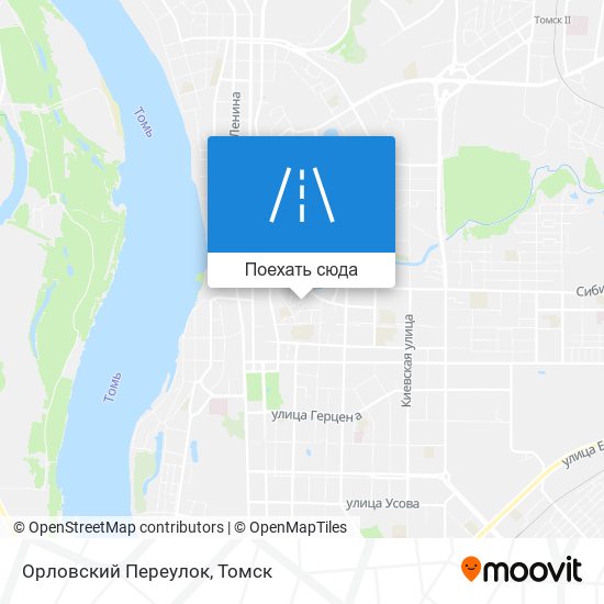 Карта Орловский Переулок