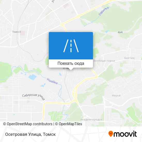Карта Осетровая Улица