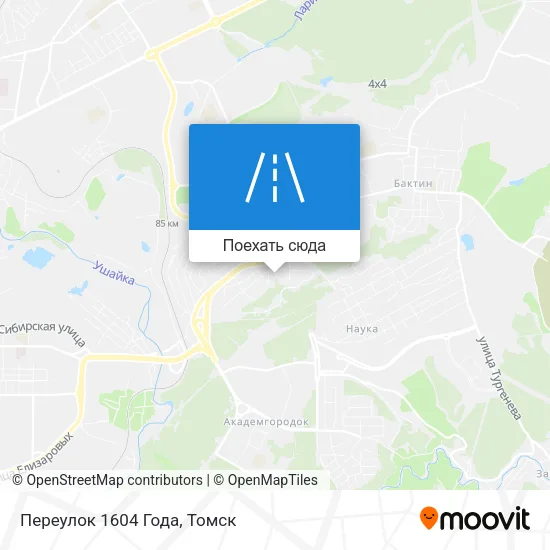 Карта Переулок 1604 Года