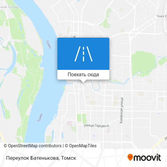 Карта Переулок Батенькова