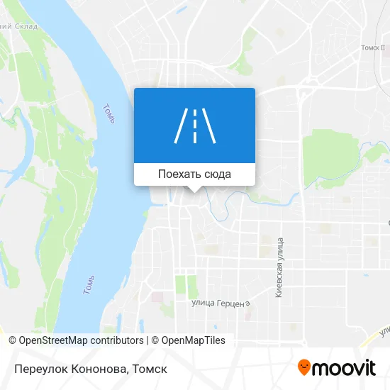 Карта Переулок Кононова