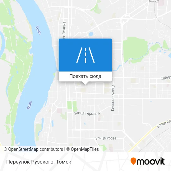 Карта Переулок Рузского