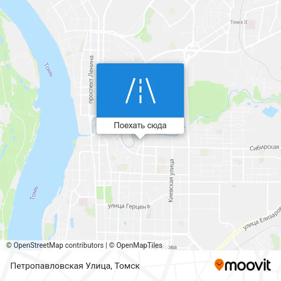 Карта Петропавловская Улица