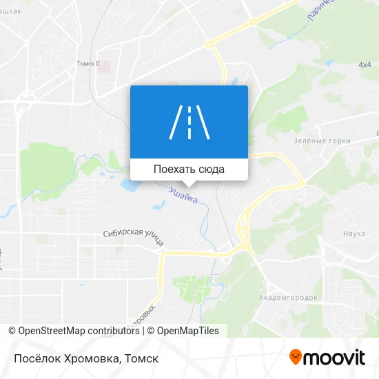 Карта Посёлок Хромовка