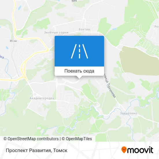 Карта Проспект Развития