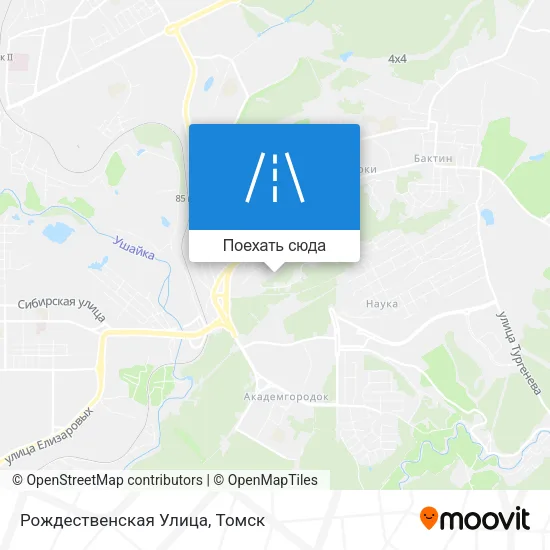 Карта Рождественская Улица