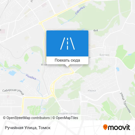Карта Ручейная Улица