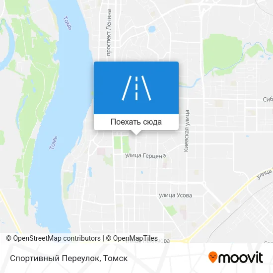 Карта Спортивный Переулок