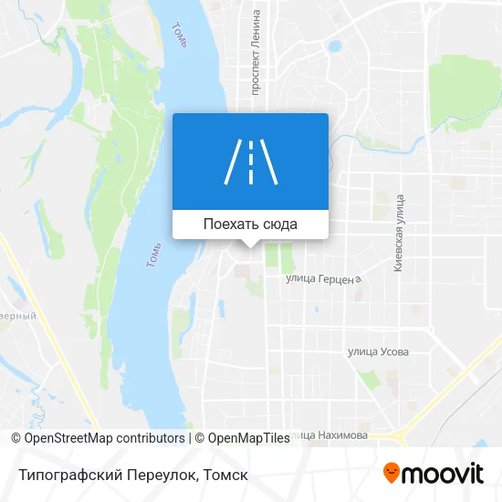 Карта Типографский Переулок