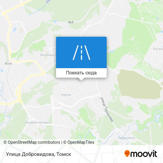 Карта Улица Добровидова