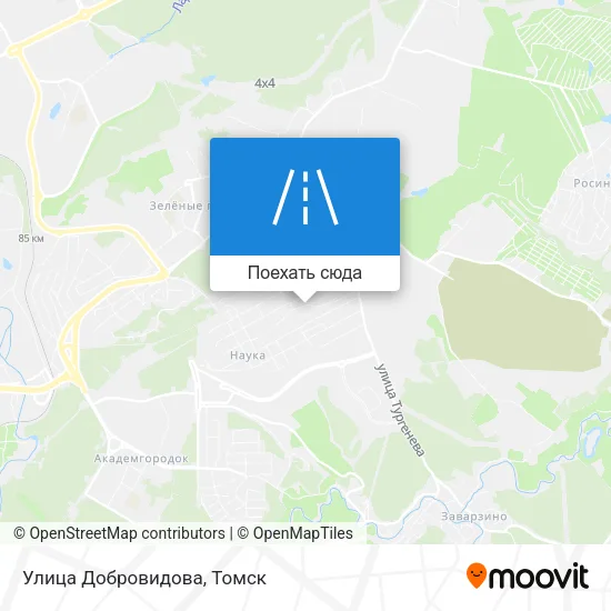 Карта Улица Добровидова