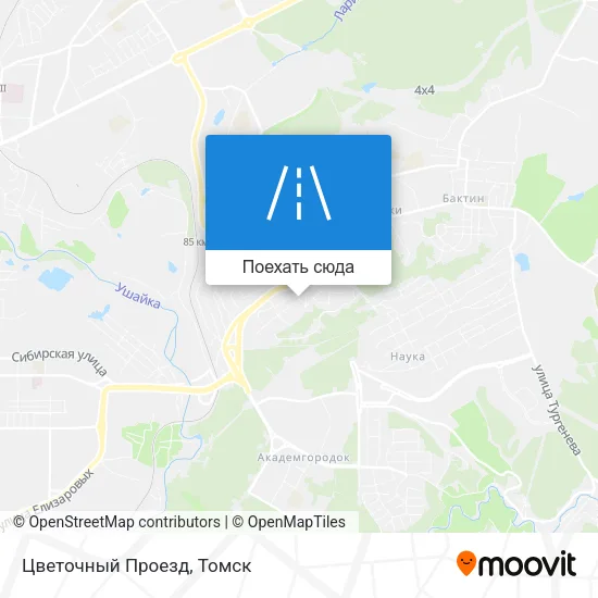 Карта Цветочный Проезд