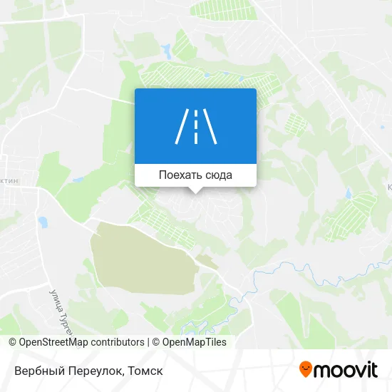 Карта Вербный Переулок