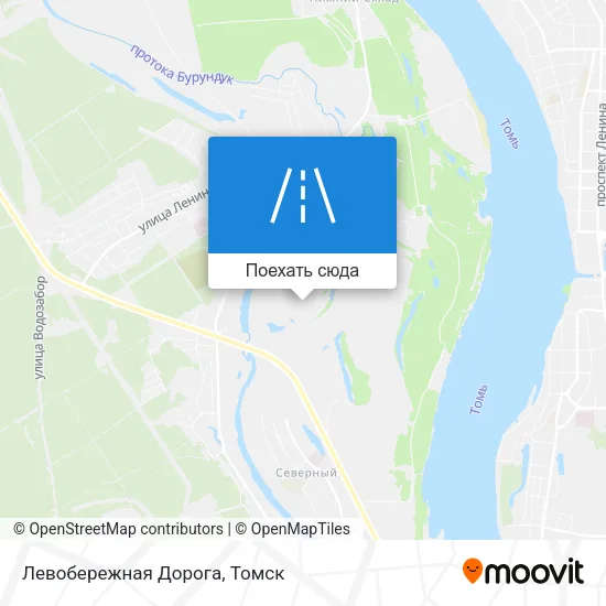 Карта Левобережная Дорога
