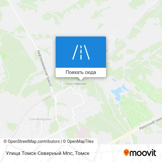 Карта Улица Томск-Северный Мпс