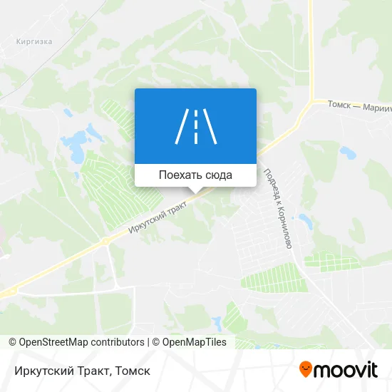 Карта Иркутский Тракт