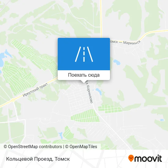 Карта Кольцевой Проезд