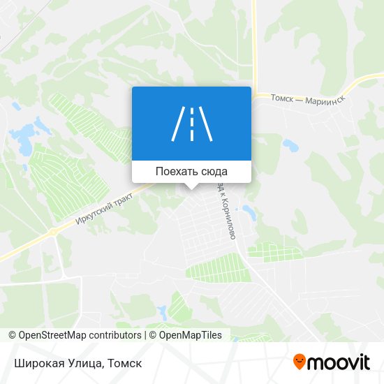Карта Широкая Улица