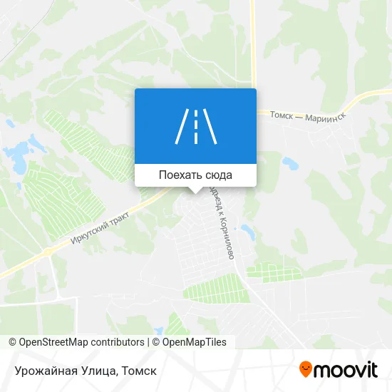 Карта Урожайная Улица