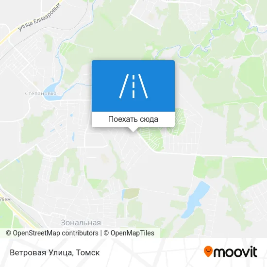 Карта Ветровая Улица