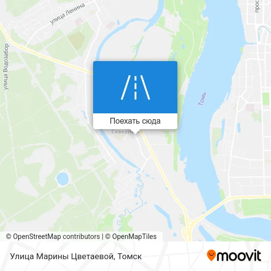 Карта Улица Марины Цветаевой