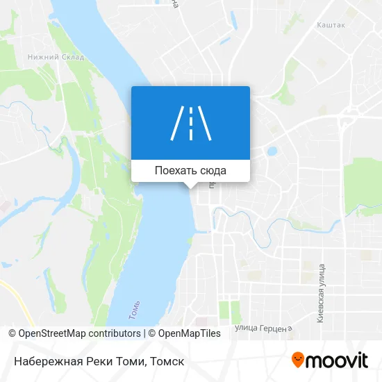 Карта Набережная Реки Томи