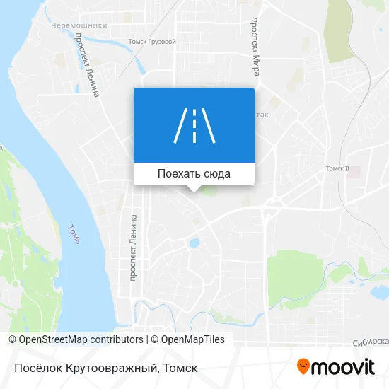 Карта Посёлок Крутоовражный