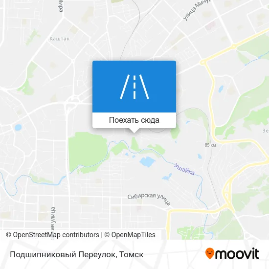 Карта Подшипниковый Переулок