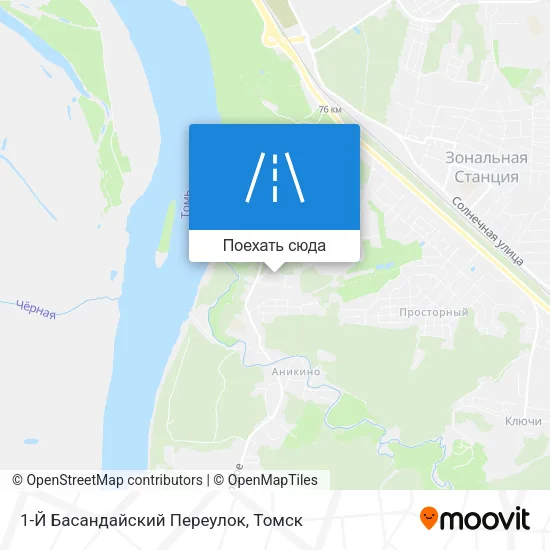 Карта 1-Й Басандайский Переулок