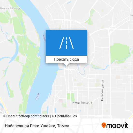 Карта Набережная Реки Ушайки